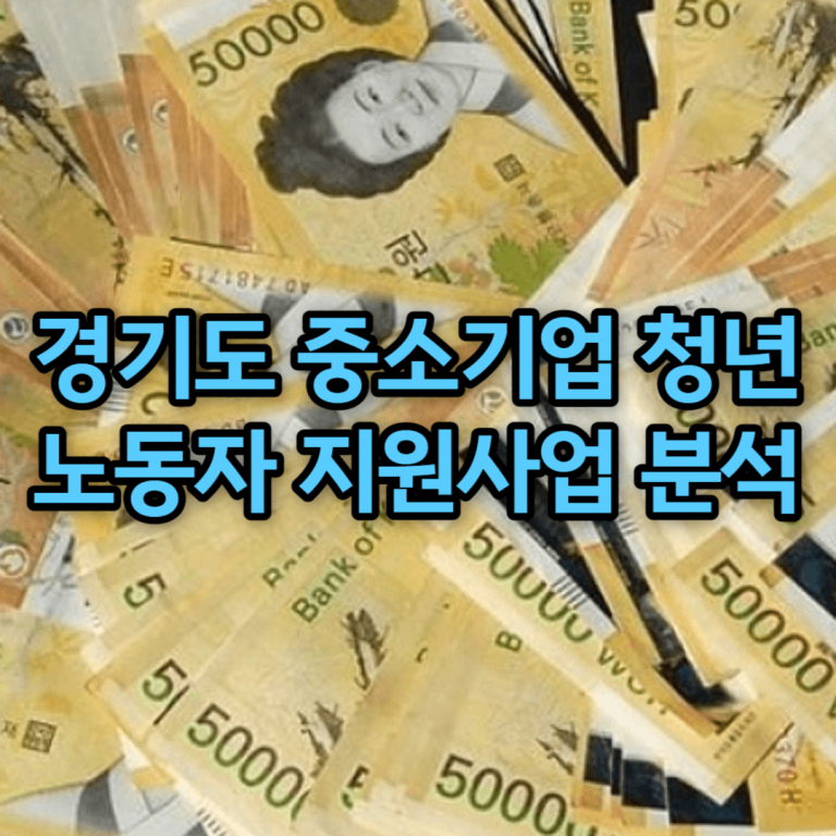 경기도 중소기업 청년노동자 지원사업