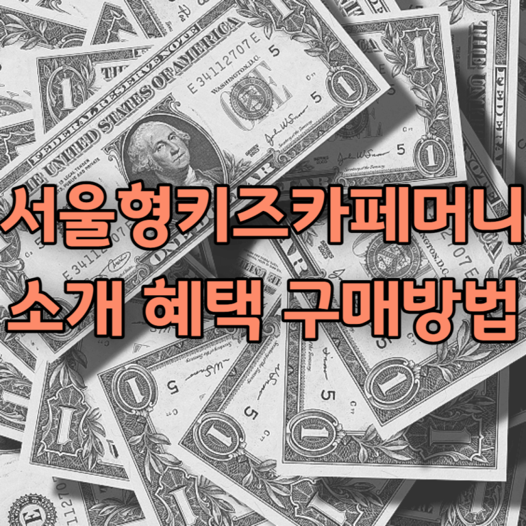 서울형 키즈카페머니