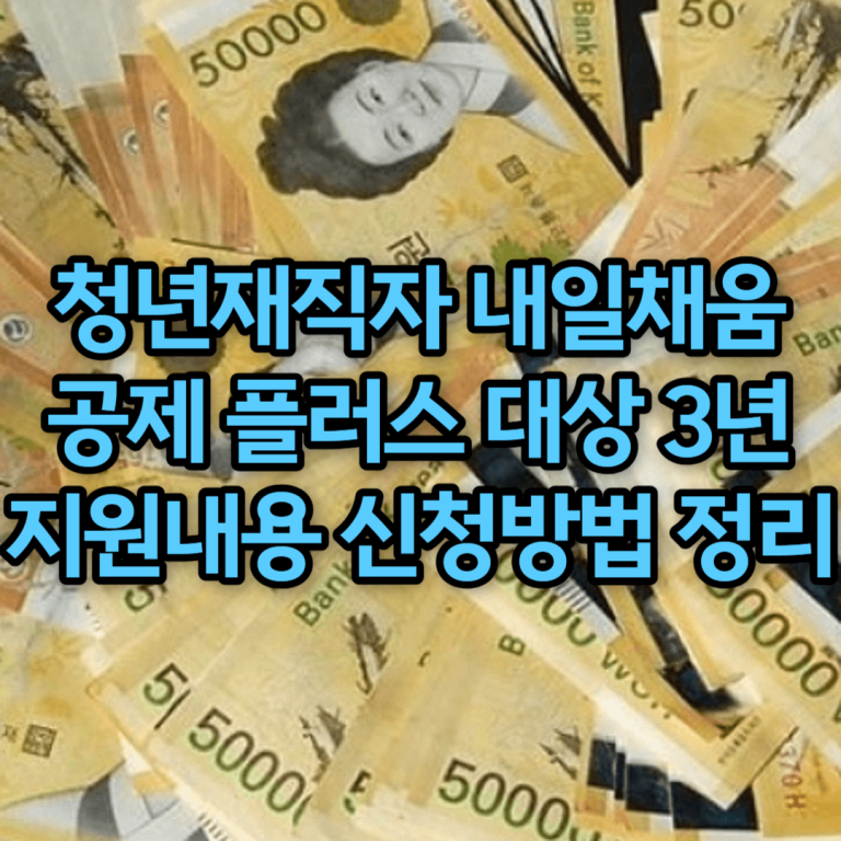 청년재직자 내일채움공제 플러스