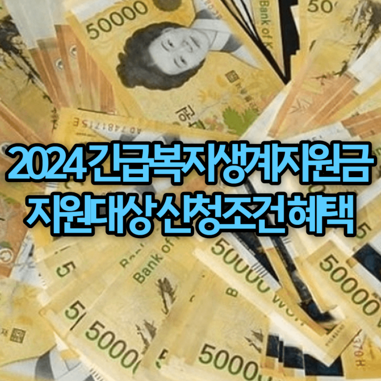 2024 긴급복지생계지원금