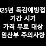 2025년 독감예방접종