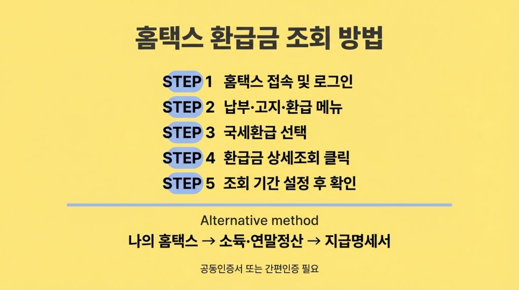 2026년 연말정산 환급금 조회법
