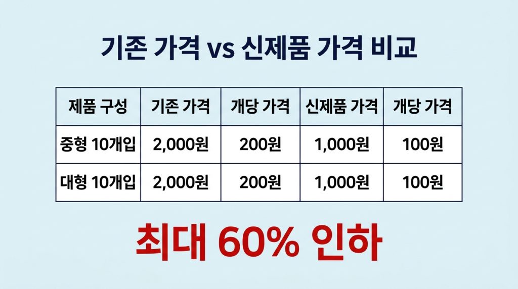 다이소 100원 생리대