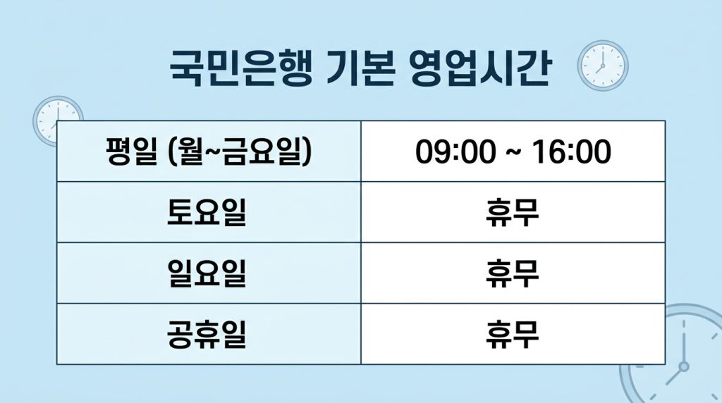 국민은행 영업시간