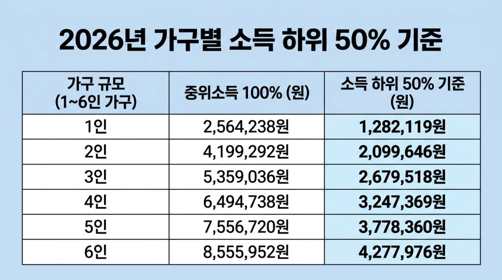 소득 하위 50%
