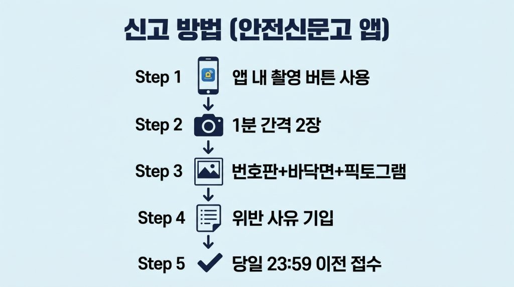 장애인 전용구역 불법주차 신고