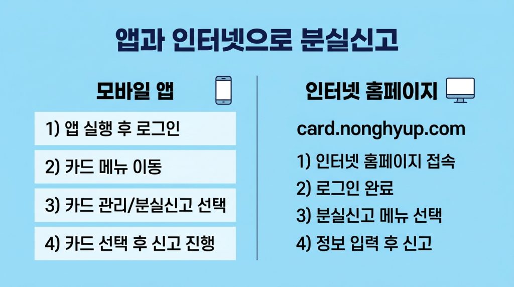 농협카드 분실신고