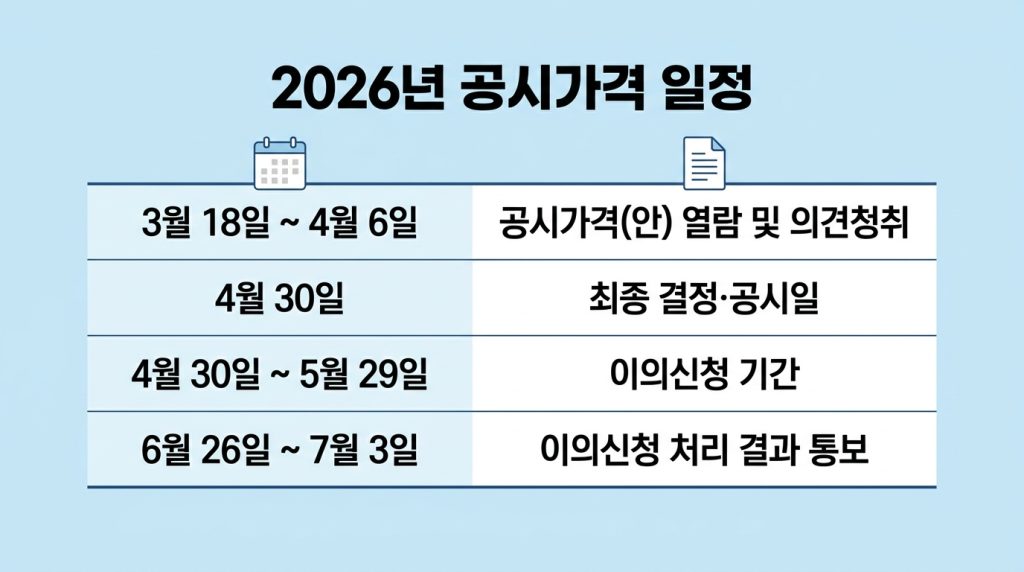 아파트 공시지가 조회 방법