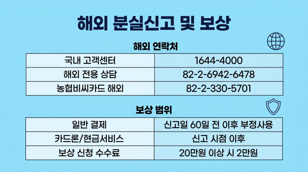 농협카드 분실신고