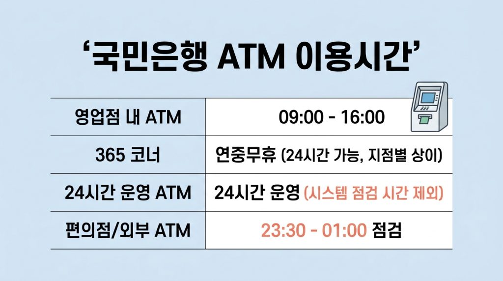 국민은행 영업시간