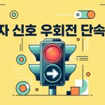 보행자 신호 우회전 단속 상황별 기준