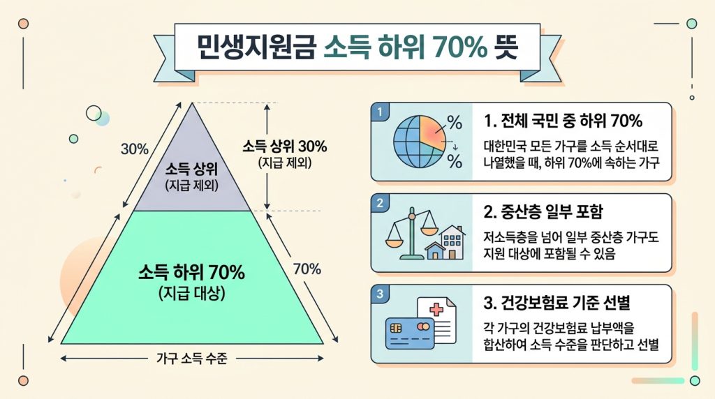 민생지원금 소득 하위 70%