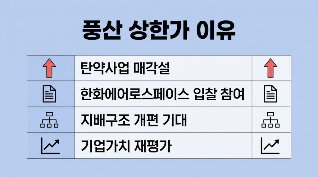 풍산 상한가