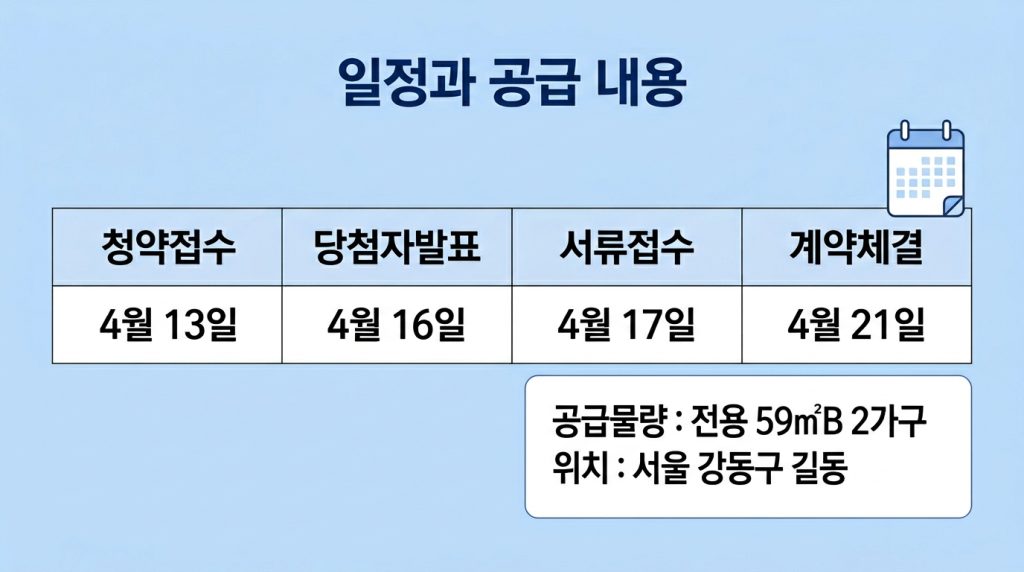 강동헤리티지자이 무순위 줍줍