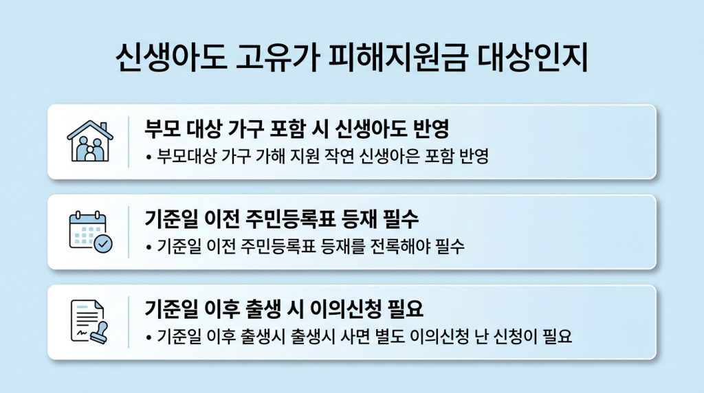 고유가 피해지원금 신생아