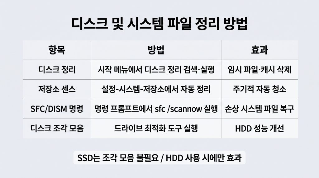 윈도우10 느려졌을때
