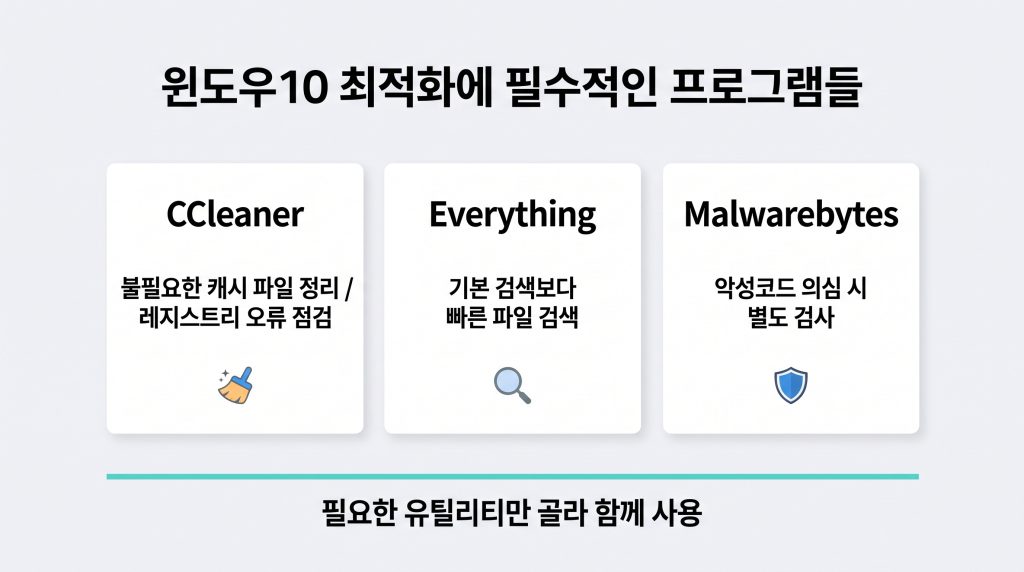 윈도우10 느려졌을때