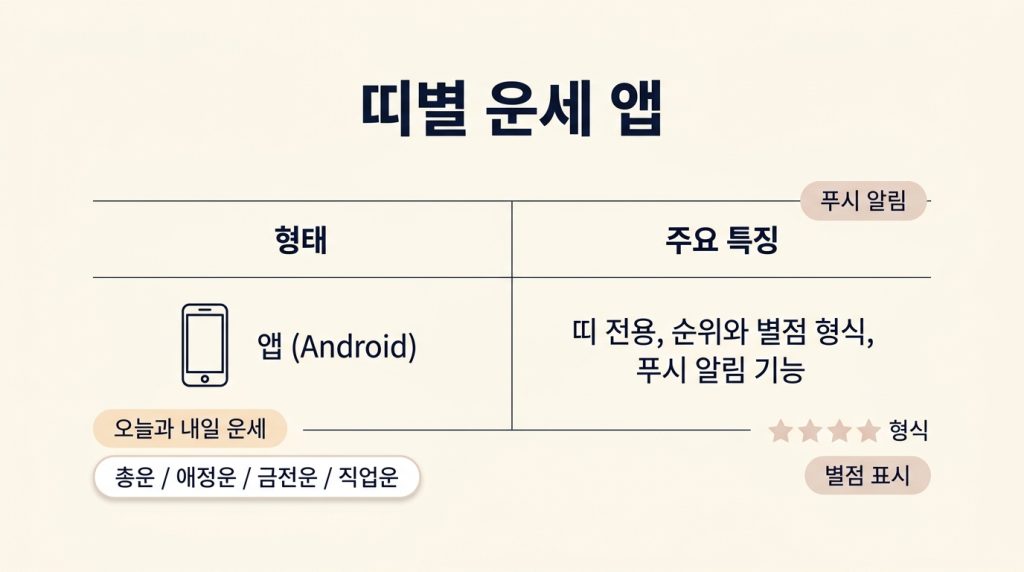 오늘의띠별운세