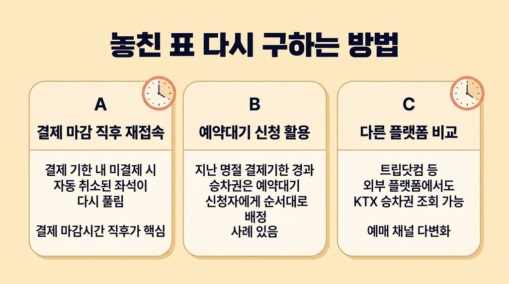 추석기차표 예매