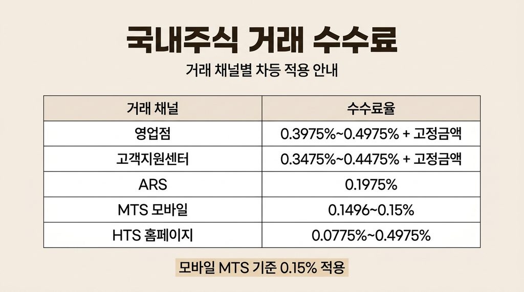 한화투자증권 수수료