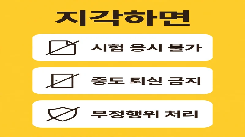 토익 지각하면