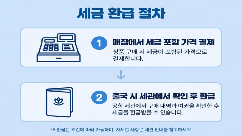 일본 면세 세금 환급 절차