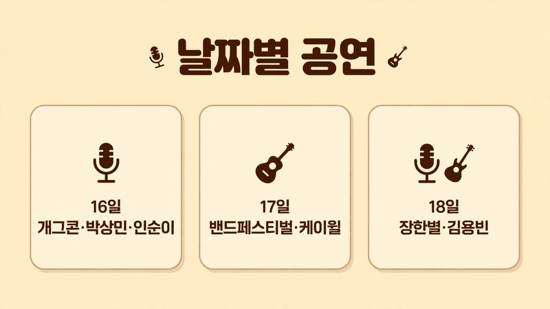청도 반시축제 날짜별 공연 안내