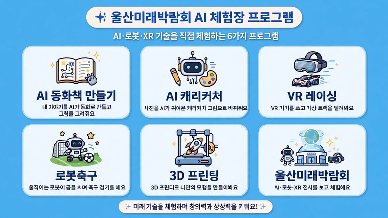 울산공업축제 AI 체험장과 미래박람회 안내