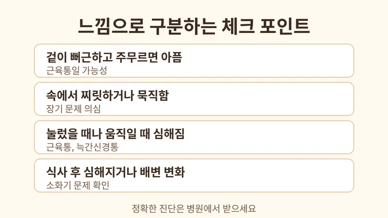 느낌으로 구분하는 체크 포인트