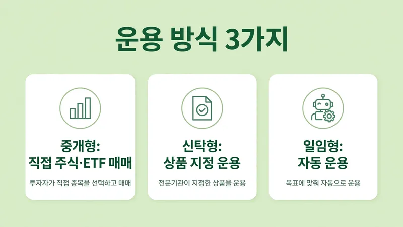 ISA 계좌 운용 방식의 차이
