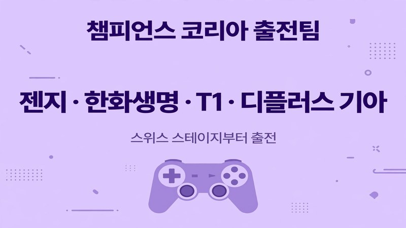 LCK 출전팀