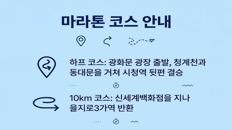 마라톤 코스 안내