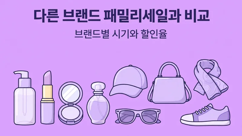 다른 브랜드 패밀리세일과 비교, 브랜드별 시기와 할인율