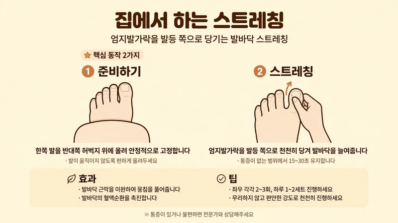 집에서 하는 스트레칭