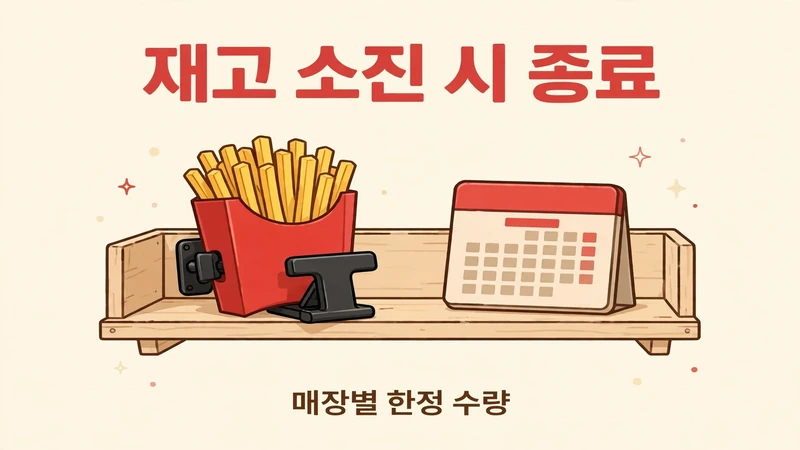 재고 소진 시 종료, 매장별 한정 수량