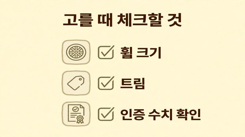 주행거리 고를 때 체크할 것