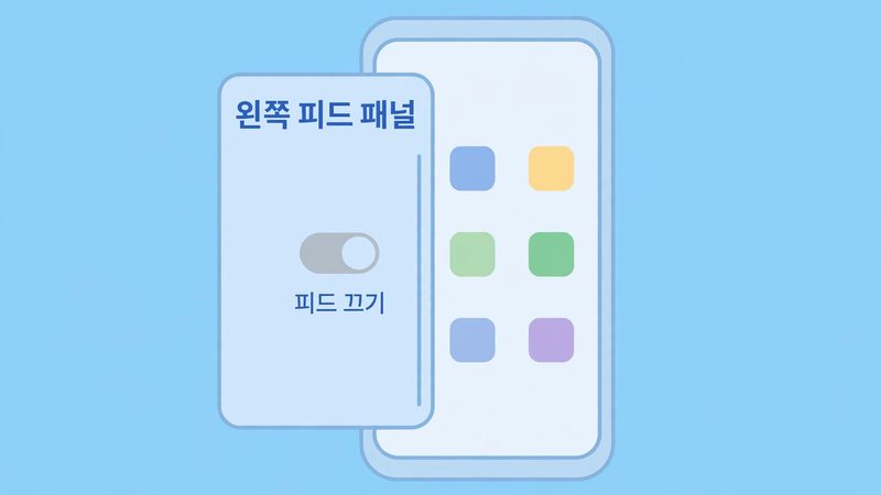 왼쪽 피드 패널 정리