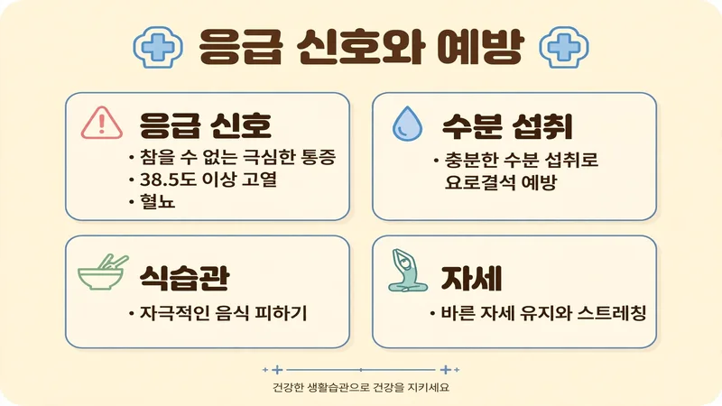 응급 신호와 예방