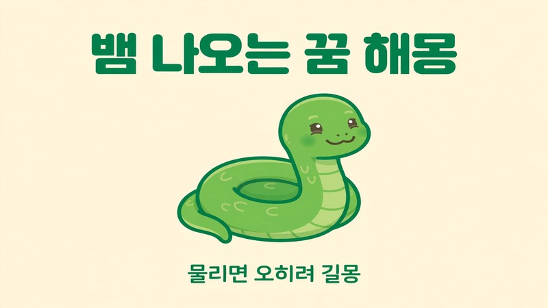 뱀 나오는 꿈 해몽 썸네일 이미지
